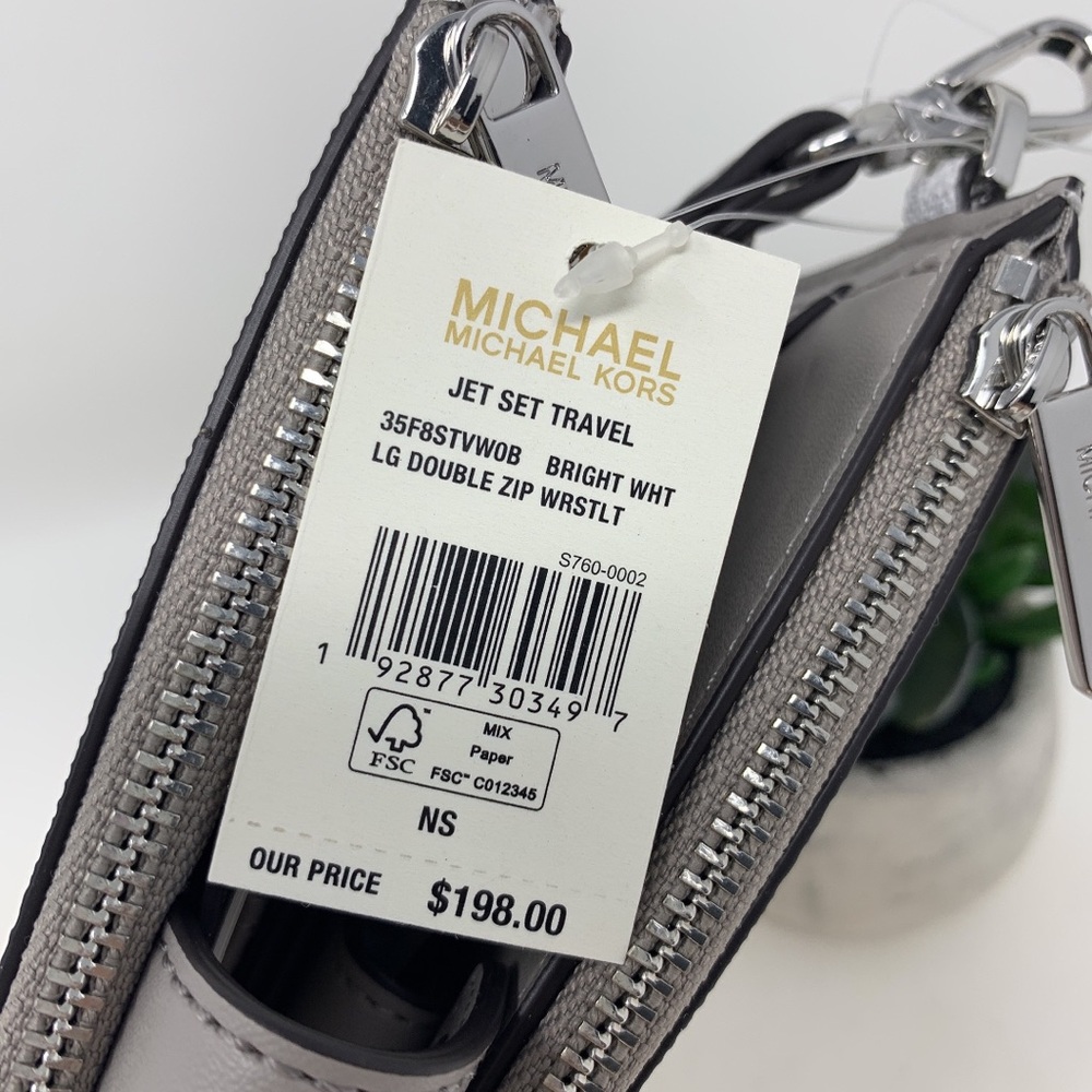 Michael Kors JST Large Double Zip Wristlet - Picture 5 of 8